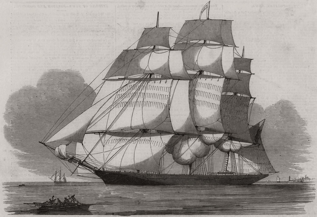 The American clipper ship,